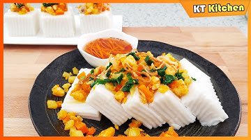 BÁNH ĐÚC MẶN Mềm Dẻo Béo Thơm - Cách Pha Nước Mắm Ăn Bánh Đúc Ngon Cực Kỳ- Savory Coconut Rice Cake
