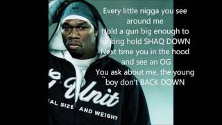 50 Cent - Back Down (Lyrics)