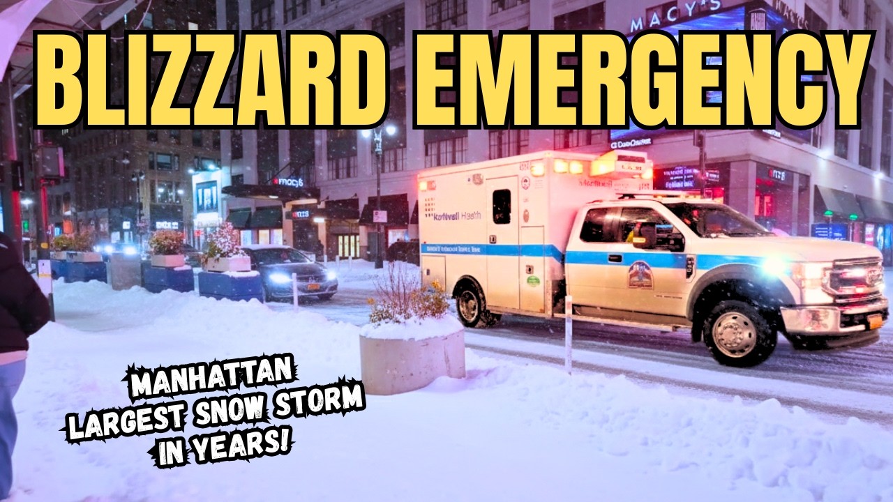 ❄️ NYC ISSUES BLIZZARD WARNING ⚠️ Exploring Midtown Manhattan Before A BLIZZARD 🥶 24 Inches Of Snow