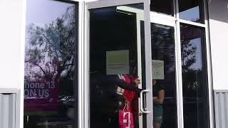 Exiting the T mobile store