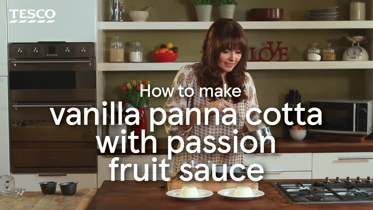 How to Make Vanilla Panna Cotta with Fruit Sauce Tesco YouTube