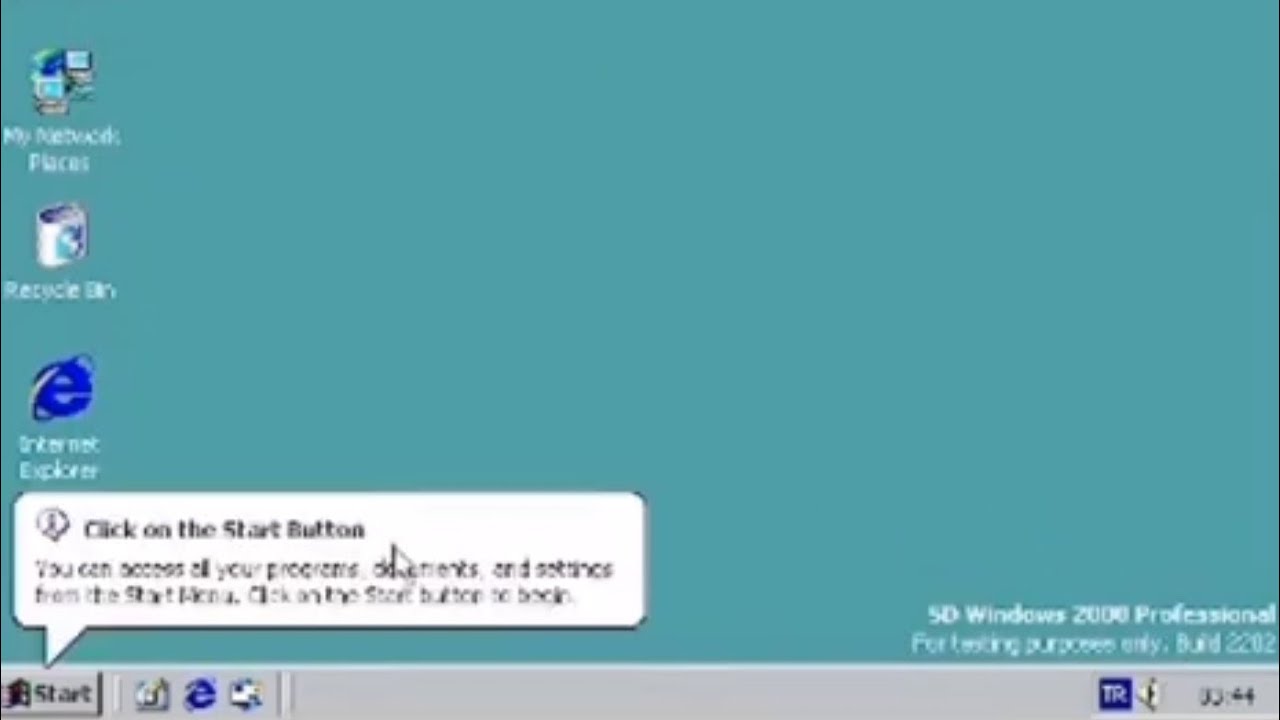 Windows 2202 Windows Whistler Build 2202 - YouTube