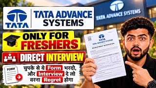 Full 🔥TATA DIRECT HIRING 😱 | FRESHERS | TATA VACANCY 2026 | TATA JOBS 2026 | JOB | JOBS | HIRING 2026 😍 Guide