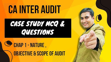 CA Inter Audit | Case Study MCQ & Practice Questions | Chap 1 - Nature , Objective & Scope of Audit