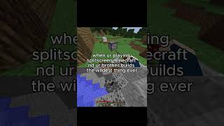 split screen was so peak 🔥🔥🔥 #relatable #minecraft #gaming #siblings