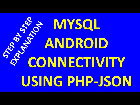 How to connect android with mysql using PHP and JSON   Part 2 (android php mysql json)
