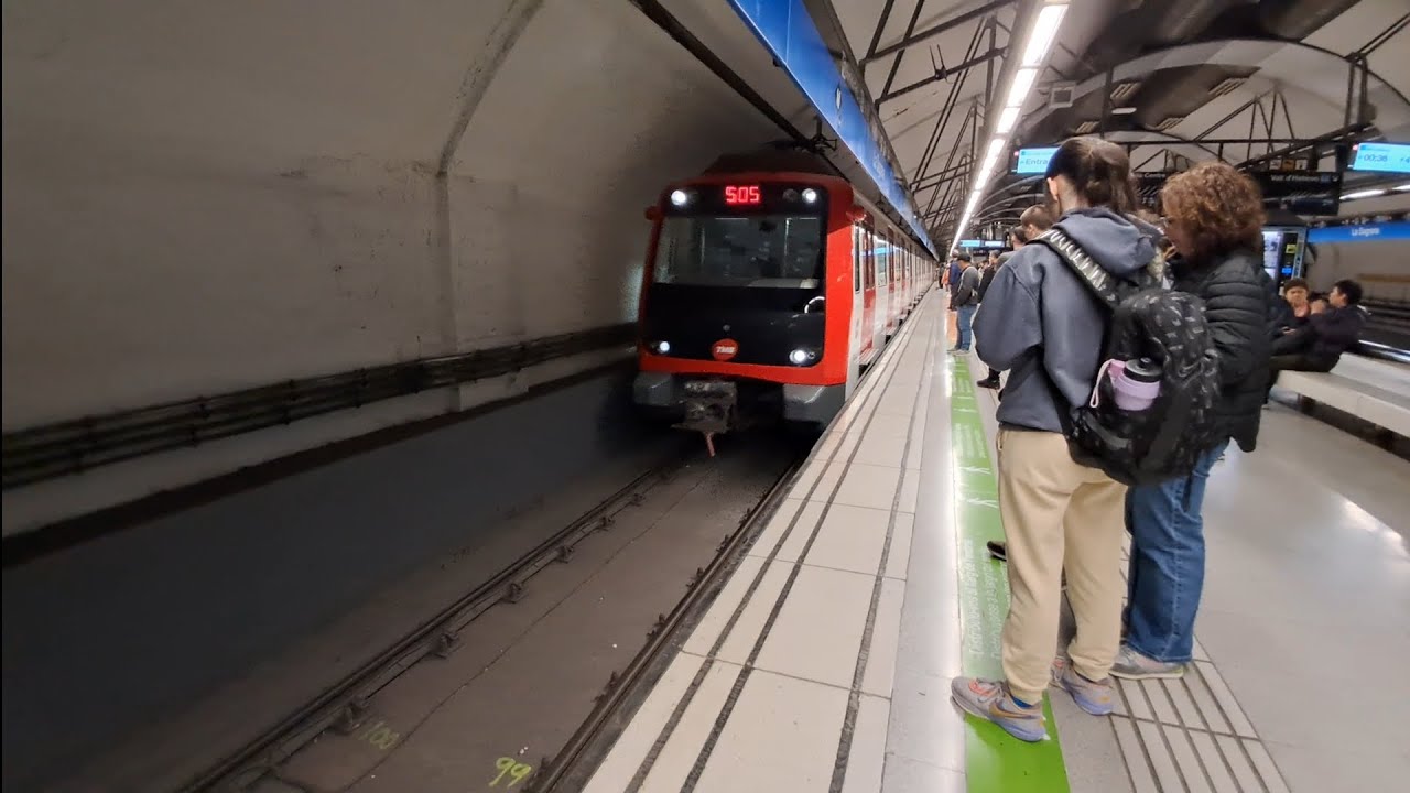 Metro Barcelona L5 Serie 5024 trayecto de La Sagrera a Collblanc
