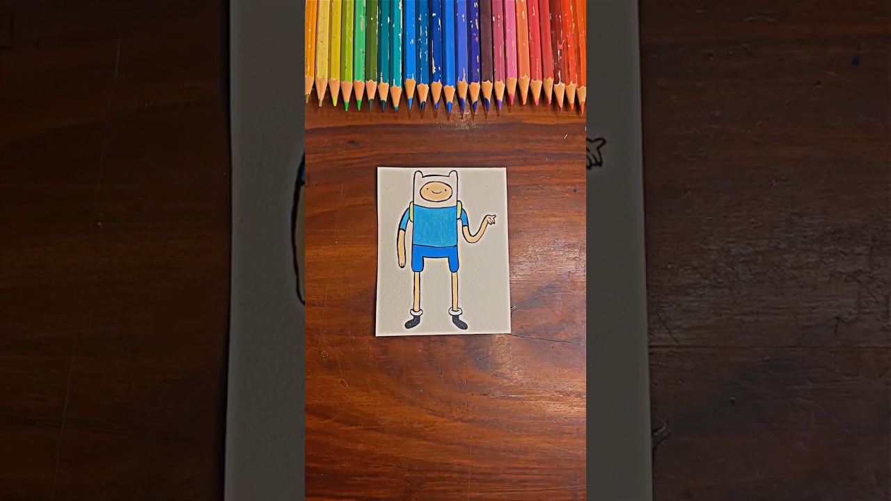 Adventure time Finn drawing transition ✨