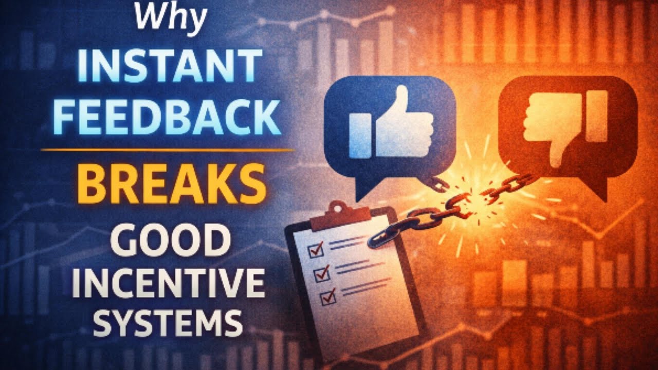 Why Instant Feedback Breaks Good Incentive Systems - YouTube