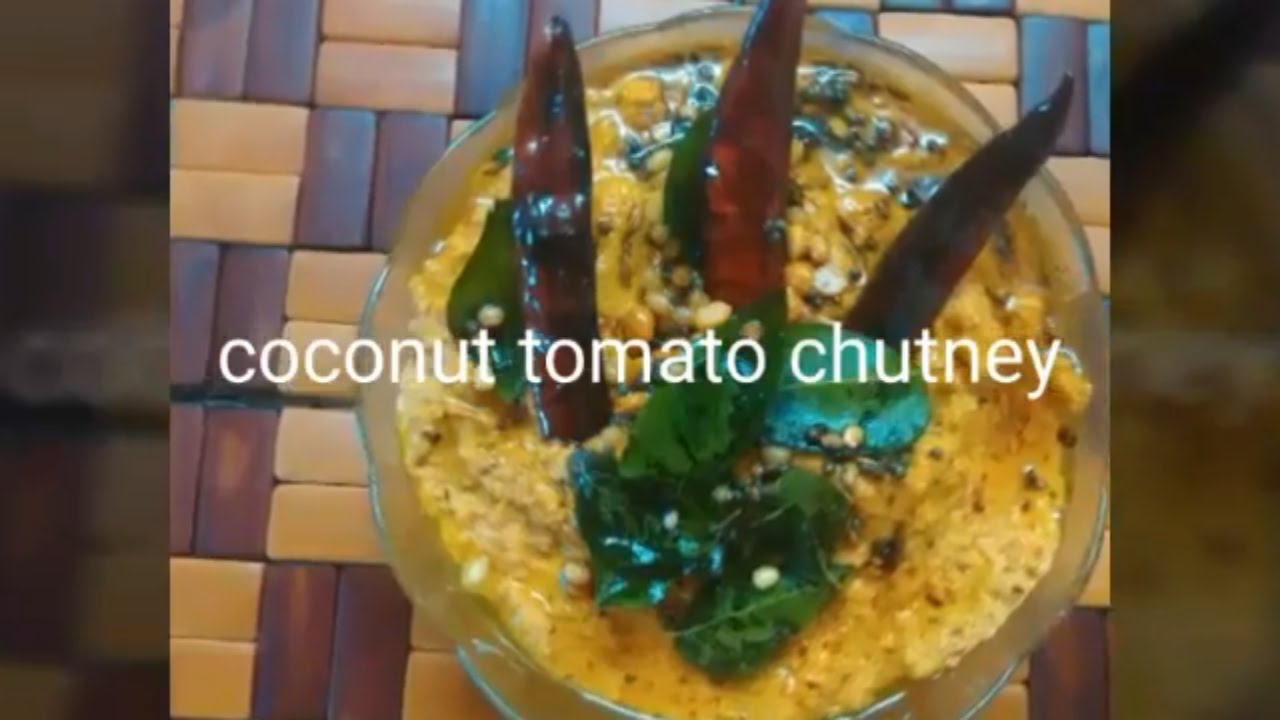 Coconut tomato chutney (for rice and pesarattu) in telugu YouTube