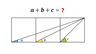 The interesting sum of three angles problem!