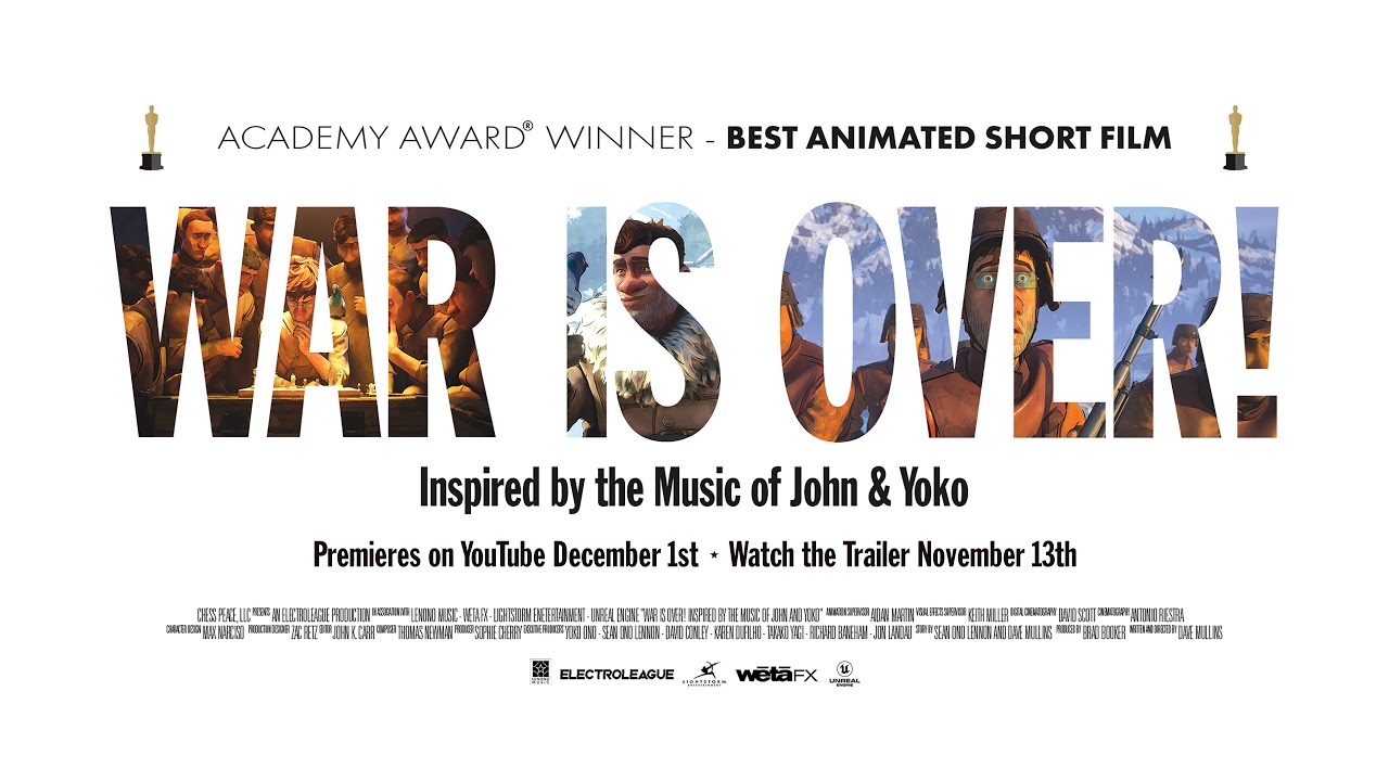 WAR IS OVER! Animated film - Premieres on YouTube on December 1st