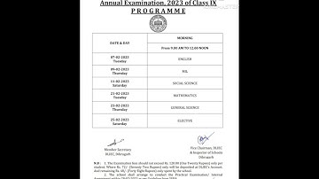 Class 9 Annual Exam 2023 Routine Seba Assam Dibrugarh District  @QUICKEDUUPDATES
