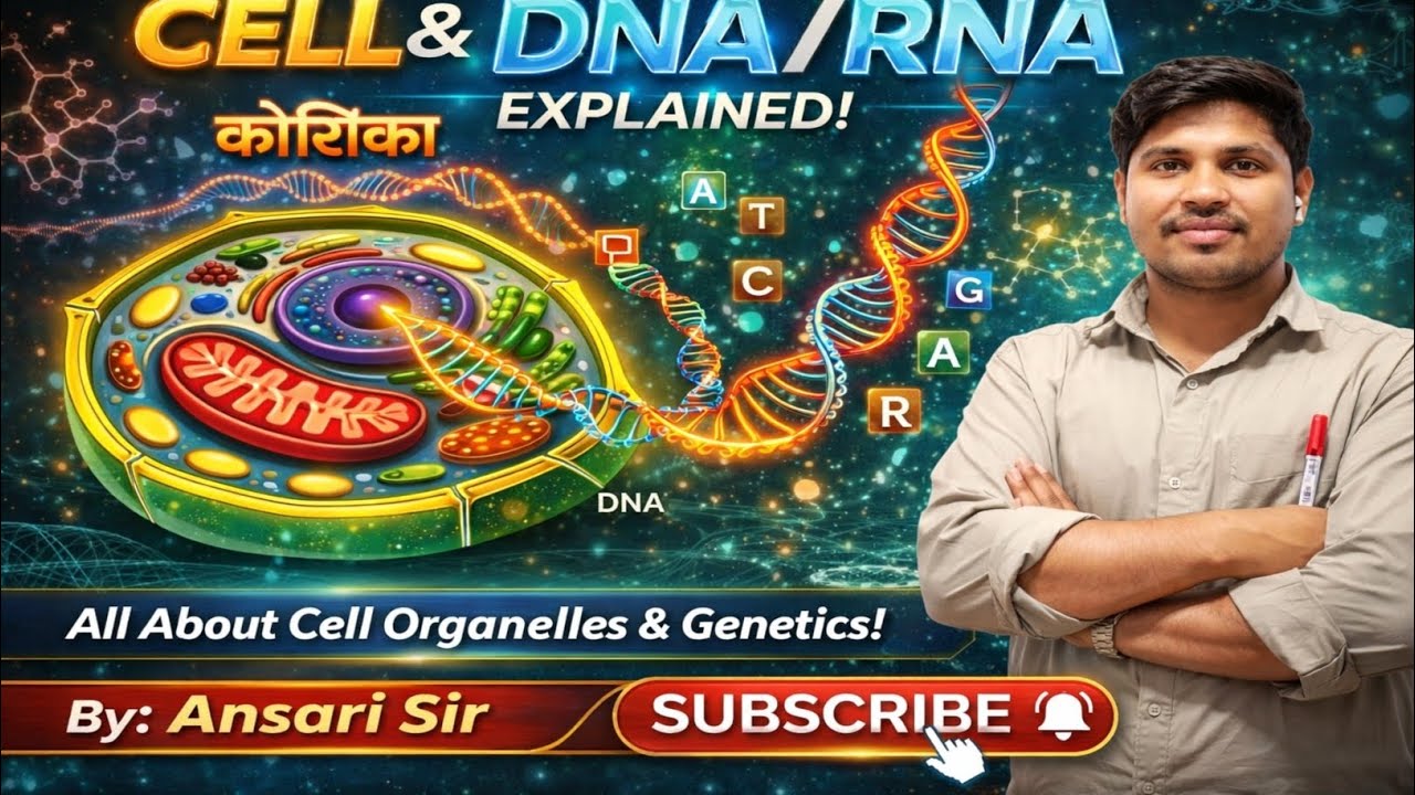 Foundation Class | Biology | जीवविज्ञान | DNA | RNA | Lecture - 5 - YouTube