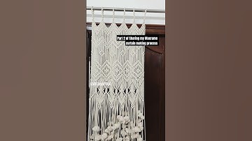 Macrame Curtain #curtains #macrame #ytshorts