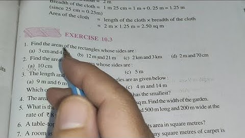 Q 1to 6 Ex 10.3 Chapter 10 Mensuration || Ncert class 6th Maths solutions