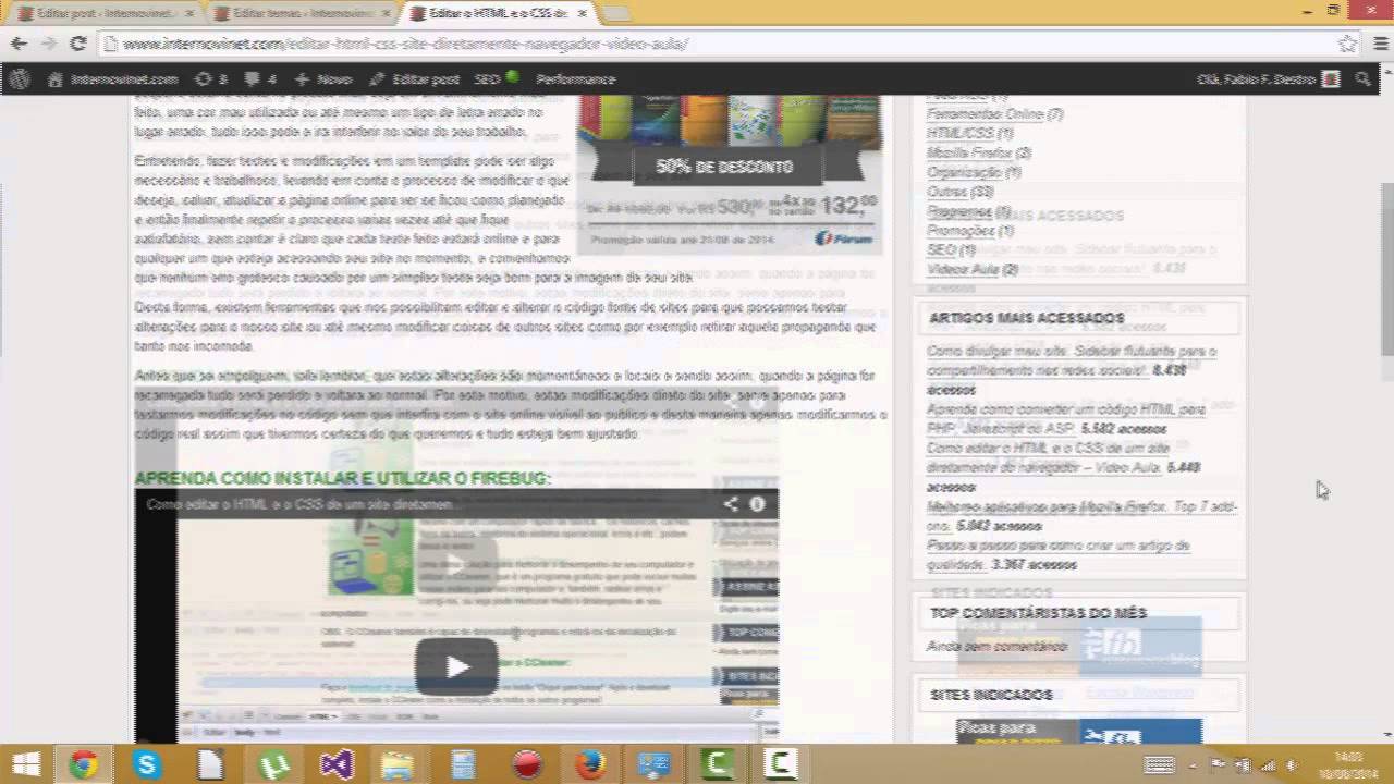 Como editar o HTML e o CSS de um site diretamente do navegador ...