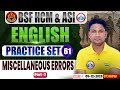 BSF HCM English Class | BSF English Practice Set #61 | Miscellaneous Errors | BSF ASI English