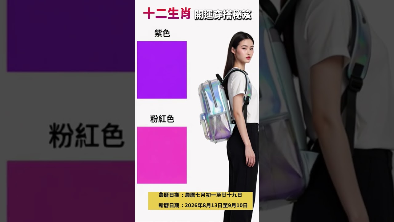 十二生肖旺自己運勢的顏色和配搭! |13/8~10/9流月運勢#命理 #運勢 #財運 #命運 #算命 #玄學 縮圖
