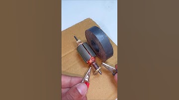 12 Volt DC Motor Armature Experiment ° DC Motor #dcmotor #shorts #tech #experiment