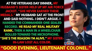 My Husband Let His Sister Call My Medals Fake—Then the Chief I Saved Took the Microphone