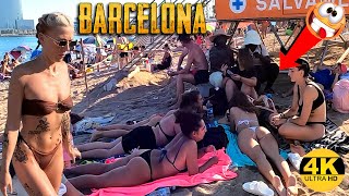 Barcelona  Beach Walk The best 4k 2024