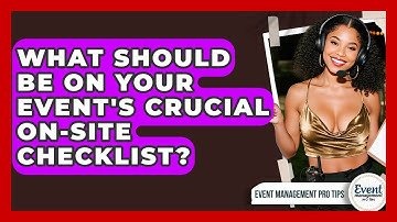 What Should Be On Your Event