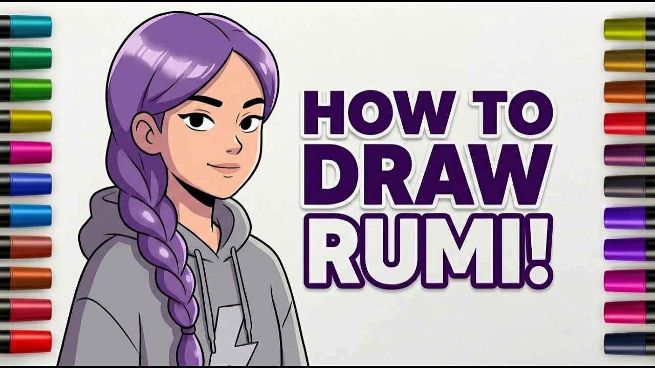 Easy Draw Rumi | How to Drawing Rumi (K-Pop Demon Hunters) - YouTube