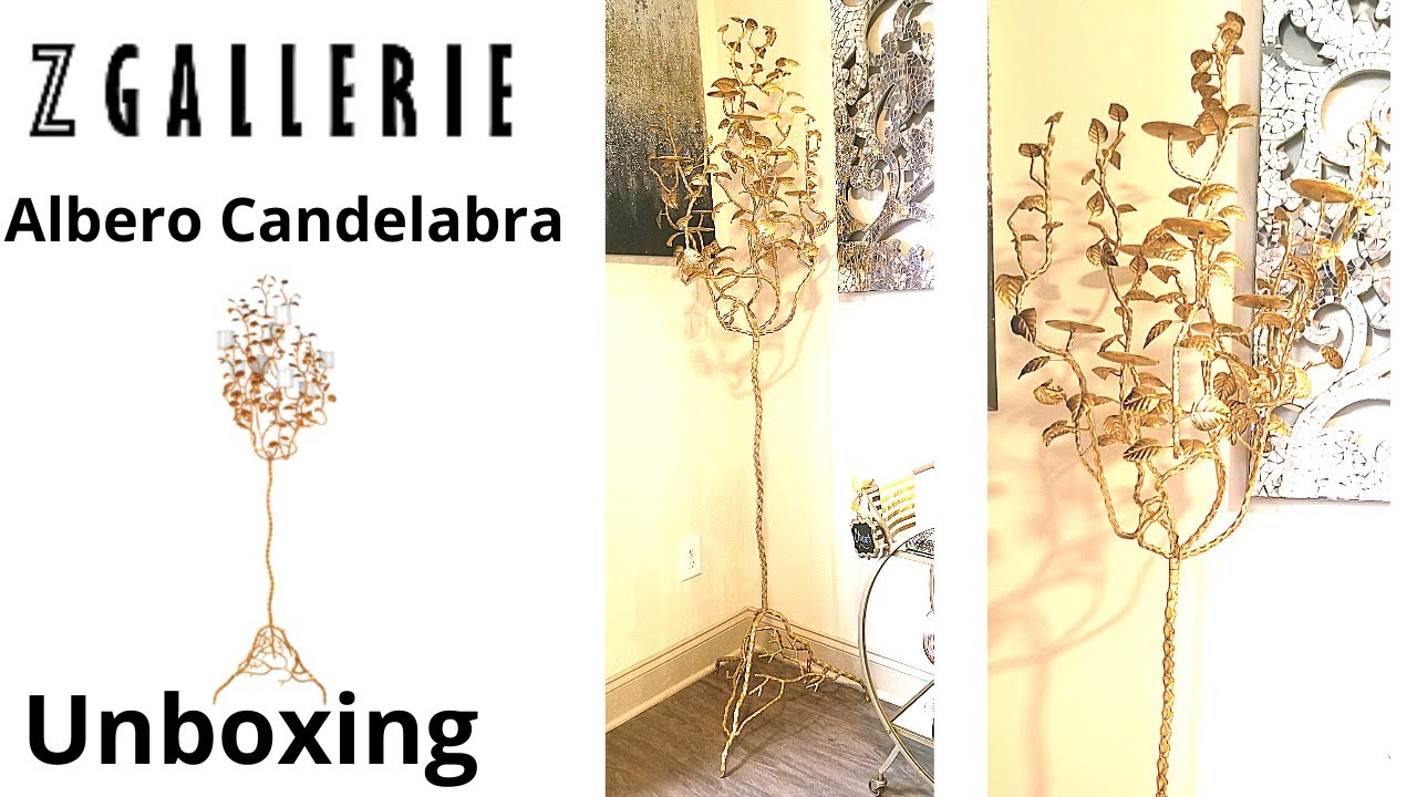 Z Gallerie Unboxing! Z Gallerie Allbero Candelabra YouTube