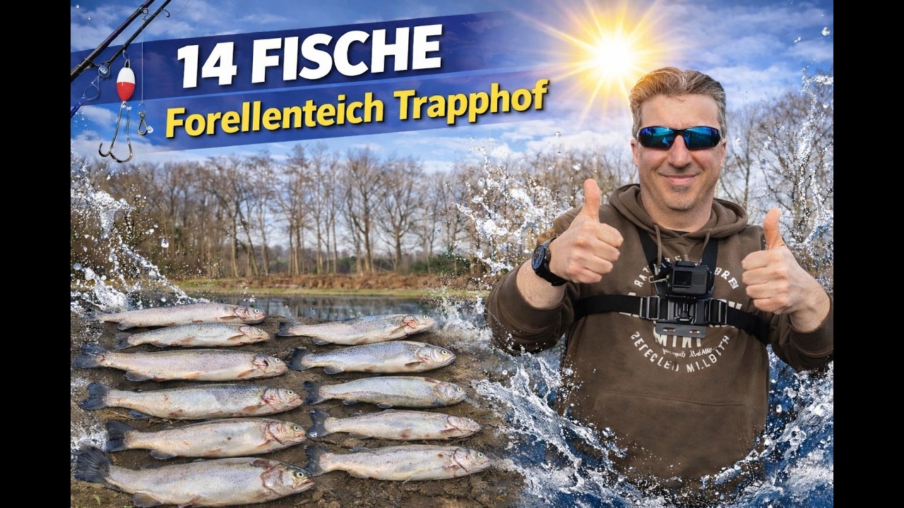 Forellen angeln im Frühling Fisch vom Trapphof Trout Whisperer Sbirolino vom Grund und Pilotkugel