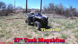 Grizzly 700 SE Tusk megabite tire test ride First impressions