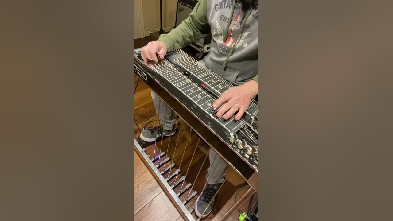 Pedal Steel Guitar Riff’n (Whiskey Bent & Hell Bound) Hank Williams Jr #shorts #tutorial #pedalsteel