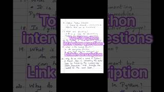 Python Interview Prep: 50 Questions