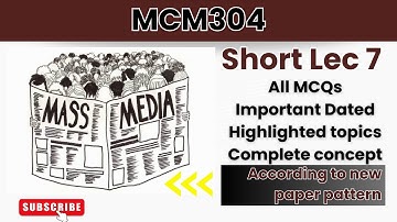 MCM304 Short Lecture 7_Highlighted Questions_MCM304short Lectures_MidTerm_Full Detail In Short Time