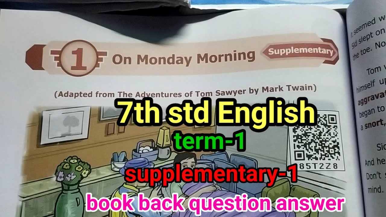 💥7th std English term-1 Supplementary-1 book back question answer💥 ...