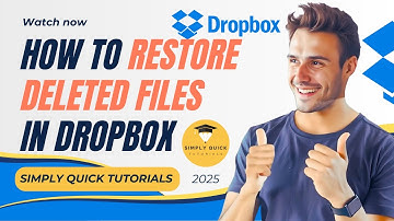 How to Restore Deleted Files in Dropbox 2025 Simply Quick Tutorials