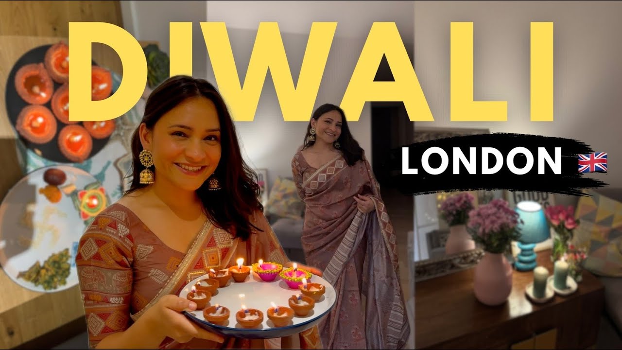 Diwali in London 🇬🇧 | Cleaning, Shopping, Decorating & Celebrating Far From Home