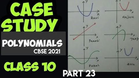 case study based Questions | class 10 maths | case based polynomials | cbse 2021 | polynomials mcq