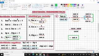 IDENTIDADES TRIGONOMETRICAS 2