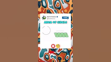 AREA OF THE CIRCLE ⭕ | @MathTonics | #shorts #shortsfeed #circle #maths