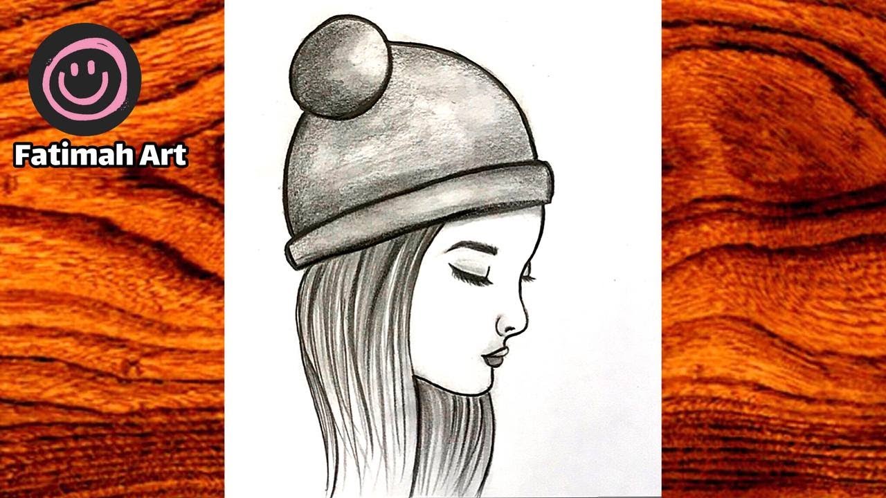 Girl Drawing Easy Tutorial - YouTube