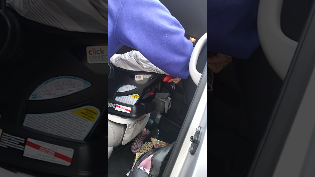 britax car seat stuck in stroller