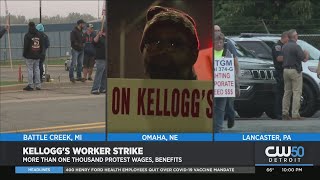 Kellogg's Strike: More Than 1,000 Workers Protest Wages, Benefits In Battle Creek, Other Cities