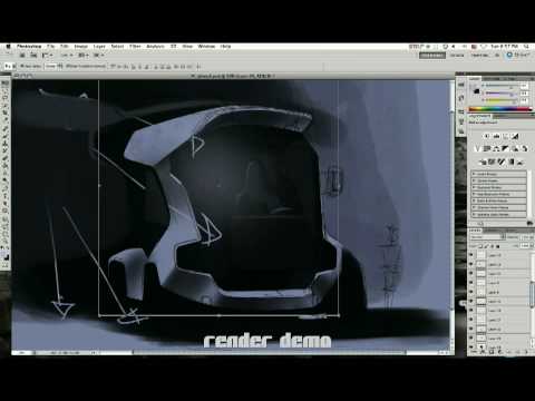 How to draw and render a truck using Photoshop : Digital Painting Tutorial How to draw and render a truck using Photoshop : Digital Painting Tutorial