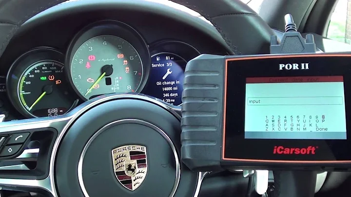 Porsche Cayenne 958 Oil Service Reset Message Guide