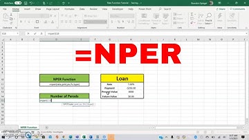 How to use the NPER Function in excel