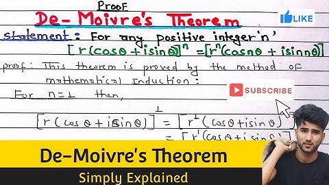 State and Proof De-moivre