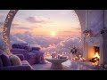 Ethereal Sunset Clouds &amp; Relaxing Piano for Deep Sleep  ✨Cozy Lilac Ambience