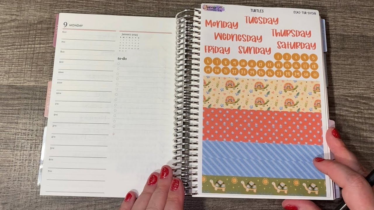 Plan With Me 1/9/23 | PWM Erin Condren A5 Daily Duo - YouTube