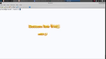 tail command in Linux - fetch the last few lines from a text file